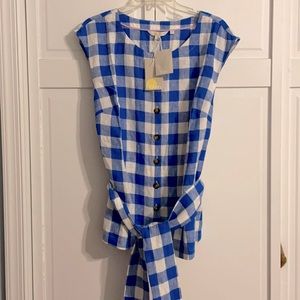 Boden checkered top- size 14R